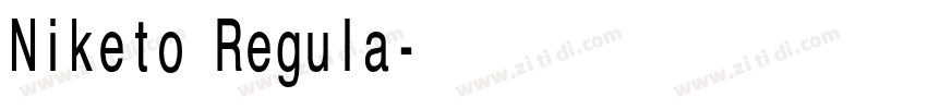Niketo Regula字体转换